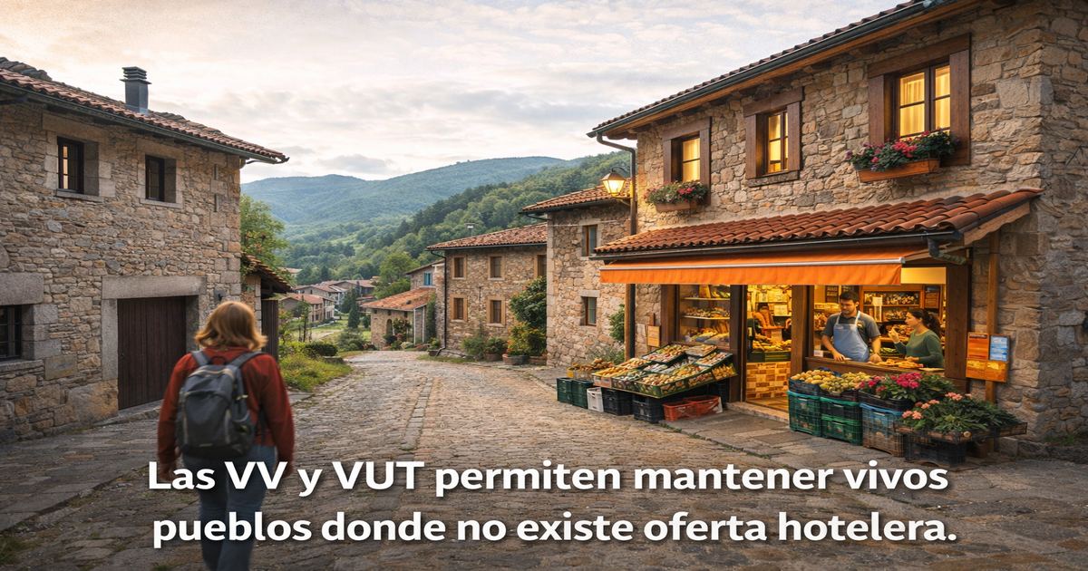 Viviendas Vacacionales y VUT en pueblos de Asturias como herramienta para fijar población y mantener actividad económica local.